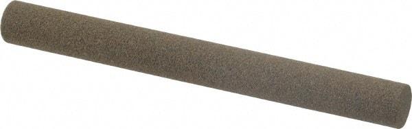 Norton - 4" Long x 3/8" Diam x 3/8" Thick, Aluminum Oxide Sharpening Stone - Round, Coarse Grade - Eagle Tool & Supply