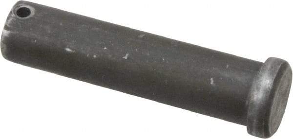Made in USA - 3/4" Pin Diam, 3" OAL, Standard Clevis Pin - 5/32" Hole, 2-27/32" Usable Length, Uncoated Steel - Eagle Tool & Supply