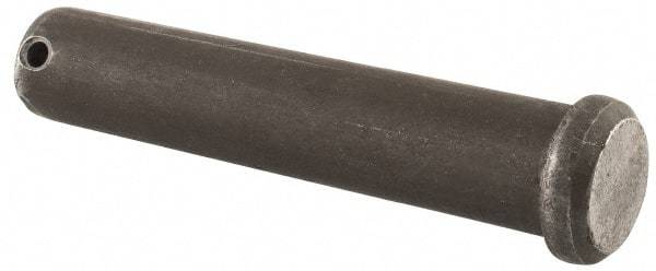 Made in USA - 3/4" Pin Diam, 3-3/4" OAL, Standard Clevis Pin - 5/32" Hole, 3-19/32" Usable Length, Uncoated Steel - Eagle Tool & Supply