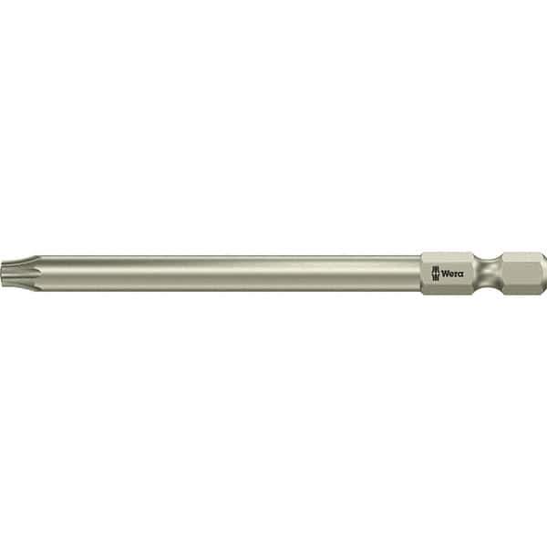 Wera - 1/4" Tamper Proof Torx Bit - 1/4" Drive, 89mm OAL - Eagle Tool & Supply