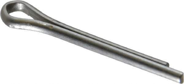 Made in USA - 3/32" Diam x 3/4" Long Extended Prong Cotter Pin - Grade 18-8, Uncoated, Stainless Steel - Eagle Tool & Supply
