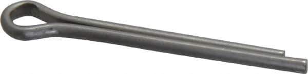 Made in USA - 1/8" Diam x 1-1/4" Long Extended Prong Cotter Pin - Grade 18-8, Uncoated, Stainless Steel - Eagle Tool & Supply