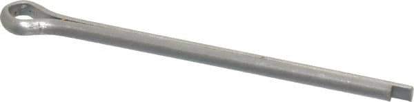 Made in USA - 1/8" Diam x 2" Long Extended Prong Cotter Pin - Grade 18-8, Uncoated, Stainless Steel - Eagle Tool & Supply