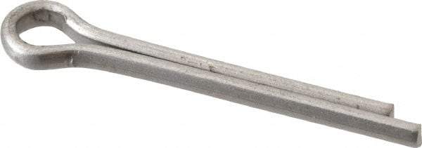Made in USA - 5/32" Diam x 1-1/4" Long Extended Prong Cotter Pin - Grade 18-8, Uncoated, Stainless Steel - Eagle Tool & Supply
