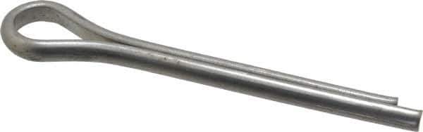 Made in USA - 5/16" Diam x 2-1/2" Long Extended Prong Cotter Pin - Grade 18-8, Uncoated, Stainless Steel - Eagle Tool & Supply