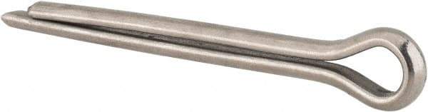 Made in USA - 5/16" Diam x 3" Long Extended Prong Cotter Pin - Grade 18-8, Uncoated, Stainless Steel - Eagle Tool & Supply