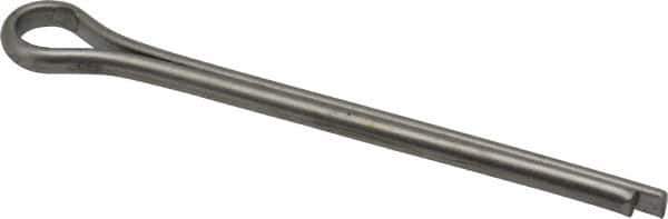 Made in USA - 5/16" Diam x 4" Long Extended Prong Cotter Pin - Grade 18-8, Uncoated, Stainless Steel - Eagle Tool & Supply