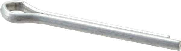Made in USA - 3/16" Diam x 1-3/4" Long Extended Prong Cotter Pin - Grade 2, Zinc-Plated, Steel - Eagle Tool & Supply