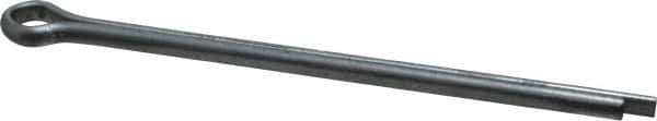 Made in USA - 3/16" Diam x 3-1/2" Long Extended Prong Cotter Pin - Grade 2, Zinc-Plated, Steel - Eagle Tool & Supply