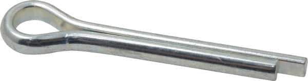 Made in USA - 5/16" Diam x 2" Long Extended Prong Cotter Pin - Grade 2, Zinc-Plated, Steel - Eagle Tool & Supply