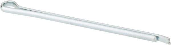 Made in USA - 3/32" Diam x 2" Long Hammerlock Cotter Pin - Grade 2, Zinc-Plated, Steel - Eagle Tool & Supply