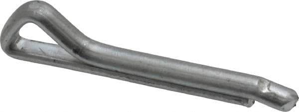 Made in USA - 3/16" Diam x 1-1/4" Long Hammerlock Cotter Pin - Grade 2, Zinc-Plated, Steel - Eagle Tool & Supply