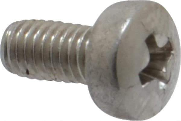 Value Collection - M3x0.50 Metric Coarse, 6mm Length Under Head Phillips Drive Machine Screw - Pan Head, Grade 18-8 Stainless Steel, Uncoated, Without Washer - Eagle Tool & Supply