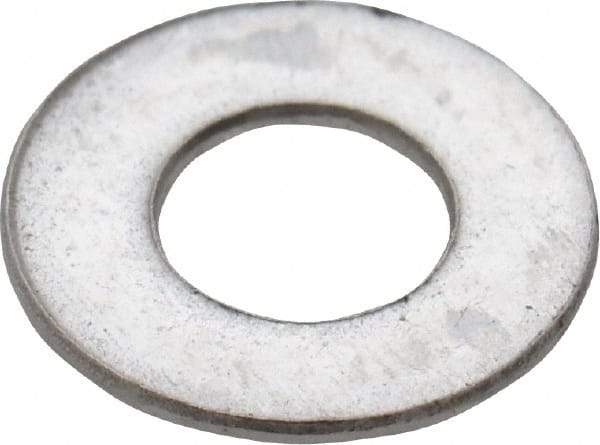 Value Collection - M3 Screw, Grade 18-8 Stainless Steel Standard Flat Washer - 3.2mm ID x 7mm OD, 0.5mm Thick - Eagle Tool & Supply