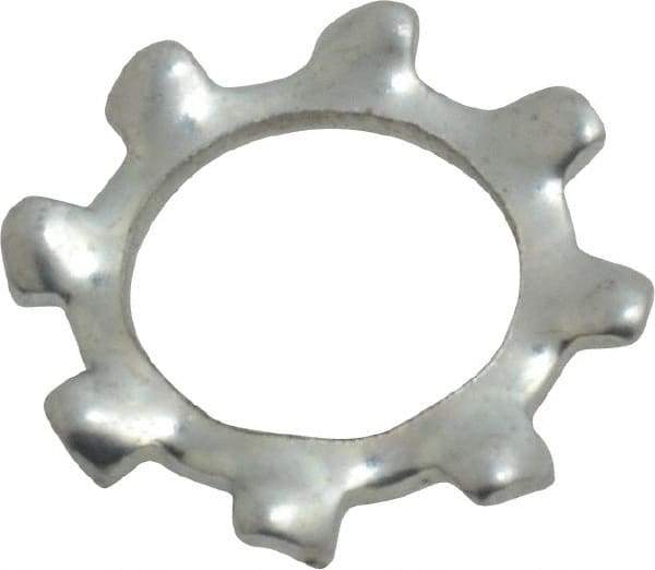Value Collection - M8 Screw, 8.4mm ID, Spring Steel External Tooth Lock Washer - 15mm OD, Zinc-Plated, Grade 2 - Eagle Tool & Supply