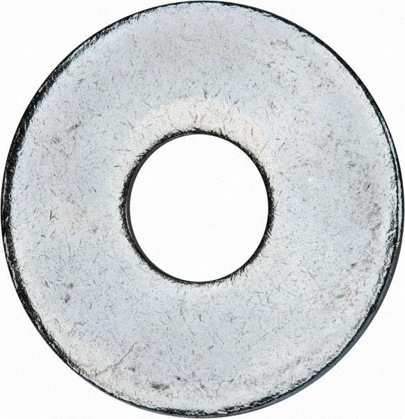 Value Collection - M16 Screw, Steel Fender Flat Washer - 17mm ID x 50mm OD, 3mm Thick, Zinc-Plated Finish - Eagle Tool & Supply