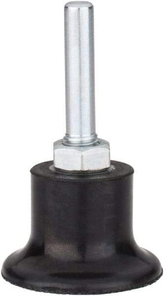 Tru-Maxx - 1-1/2" Diam Quick-Change Type P Disc Backing Pad - 1/4" Shank Diam, Medium Density, 30,000 RPM, Quick-Lok Compatible - Eagle Tool & Supply