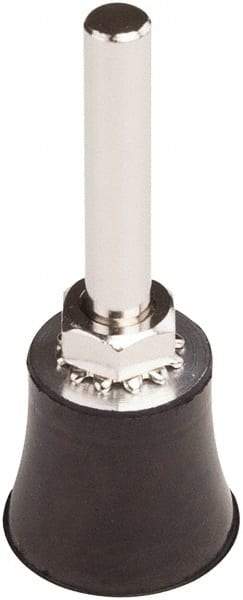 Tru-Maxx - 1" Diam Quick-Change Type P Disc Backing Pad - 1/4" Shank Diam, Medium Density, 30,000 RPM, Quick-Lok Compatible - Eagle Tool & Supply