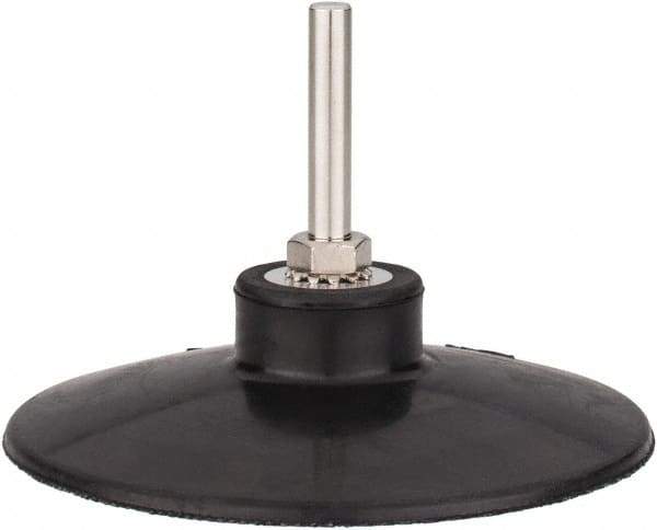 Tru-Maxx - 4" Diam Quick-Change Type S Disc Backing Pad - 1/4" Shank Diam, Medium Density, 10,000 RPM, Quick-Lok Compatible - Eagle Tool & Supply