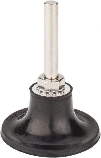 Tru-Maxx - 2" Diam Quick-Change Type S Disc Backing Pad - 1/4" Shank Diam, Medium Density, 30,000 RPM, Quick-Lok Compatible - Eagle Tool & Supply