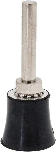 Tru-Maxx - 1" Diam Quick-Change Type R Disc Backing Pad - 1/4" Shank Diam, Medium Density, 30,000 RPM, Quick-Lok Compatible - Eagle Tool & Supply