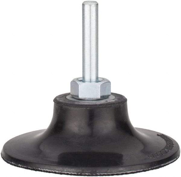Tru-Maxx - 3" Diam Quick-Change Type P Disc Backing Pad - 1/4" Shank Diam, Medium Density, 20,000 RPM, Quick-Lok Compatible - Eagle Tool & Supply