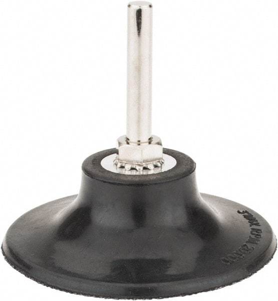 Tru-Maxx - 3" Diam Quick-Change Type S Disc Backing Pad - 1/4" Shank Diam, Soft Density, 20,000 RPM, Quick-Lok Compatible - Eagle Tool & Supply