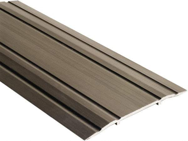 National Guard Products - 48" Long x 5" Wide x 1/4" High, Saddle Threshold - Aluminum Finish - Eagle Tool & Supply