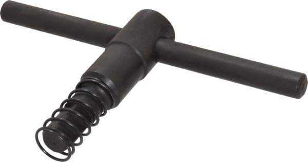 Gibraltar - 5" Chuck Diam Compatibility, Lathe Chuck Key - Compatible with 3-Jaw Chucks, Self Ejecting, 3.35" Body Length, 0.393" Actual Key Square Size - Eagle Tool & Supply