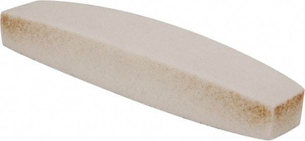Grier Abrasives - 60 Grit Aluminum Oxide Boat (Shape) Polishing Stone - Medium Grade, 2-1/2" Wide x 9" Long x 1-1/2" Thick - Eagle Tool & Supply