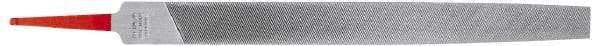 Simonds File - 12" Long, Bastard Cut, Half Round American-Pattern File - Double Cut, Tang - Eagle Tool & Supply