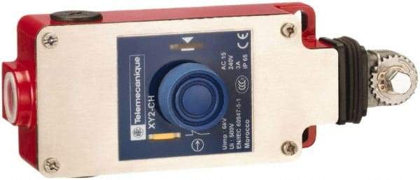 Telemecanique Sensors - 10 Amp, NO/NC Configuration, Dual Operation, Rope Operated Limit Switch - Pushbutton Reset, Rope Pull, No Pilot Light, 240 VAC - Eagle Tool & Supply