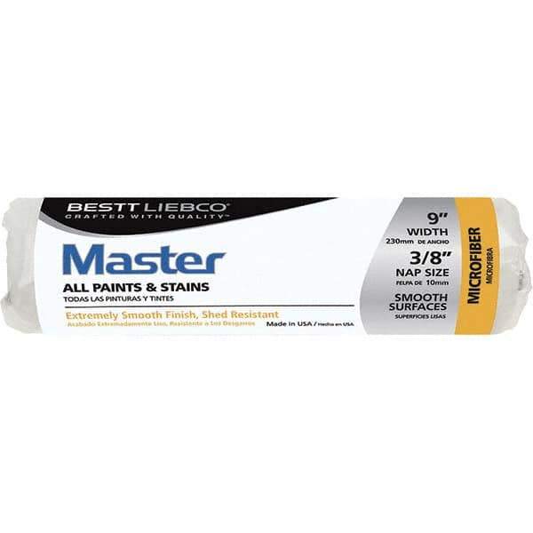 Bestt-Liebco - 3/8" Nap, 9" Wide Paint Roller Cover - Smooth Texture, Microfiber - Eagle Tool & Supply