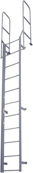 Cotterman - 164" 11 Step Fixed Ladder - Dock Ladder, 300 Lb Capacity, 27" Base Width x 18" Base Depth - Eagle Tool & Supply