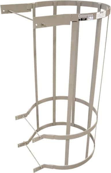 Cotterman - Ladder Modular Bolt-On Cage - Gray, Use with Uncaged Fixed Ladder - Eagle Tool & Supply