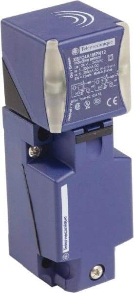 Telemecanique Sensors - NPN, PNP, NO/NC, 15mm Detection, Rectangular, Inductive Proximity Sensor - 2 Wires, IP65, IP67, IP69, 24 to 240 VAC @ 50/60 Hz, 24 to 240 VDC, 40mm Long x 117mm Wide - Eagle Tool & Supply