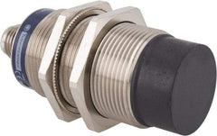 Telemecanique Sensors - NPN, PNP, 22mm Detection, Cylinder, Inductive Proximity Sensor - 2 Wires, IP67, IP69, 24 to 240 VAC/VDC, M30x1.5 Thread, 74mm Long - Eagle Tool & Supply