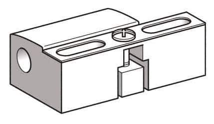 Telemecanique Sensors - Fixing Clamp - Use with Cylindrical M18 Sensor - Eagle Tool & Supply