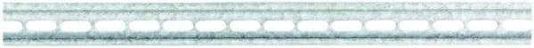Square D - 36 Inch Long x 0.81 Inch Wide x 0.22 Inch High, Steel Mounting Track - Eagle Tool & Supply