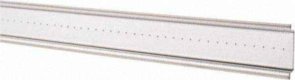 Schneider Electric - 2m Long x 0.3 Inch Wide x 1.4 Inch High x Steel DIN Rail - 0.04 Inch Thick - Eagle Tool & Supply