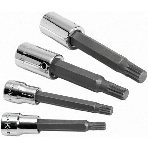 SK - 4 Piece 3/8 & 1/2" Drive Metric Triple Square Bit Socket Set - Eagle Tool & Supply