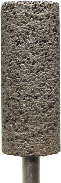 Tru-Maxx - 3/4" Head Diam x 3/4" Thickness, W208, Cylinder End, Zirconia Alumina Mounted Point - Brown, Coarse Grade, 30 Grit, 18,750 RPM - Eagle Tool & Supply