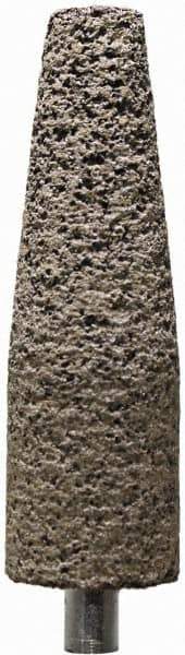 Tru-Maxx - 3/4" Head Diam x 3/4" Thickness, A1, Cone End, Zirconia Alumina Mounted Point - Brown, Coarse Grade, 36 Grit, 19,800 RPM - Eagle Tool & Supply