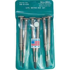 Moody Tools - Precision & Specialty Screwdrivers Type: Precision Hex Overall Length Range: 3" - 6.9" - Eagle Tool & Supply