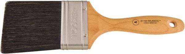 Wooster Brush - 3" Flat Hog Varnish Brush - 3-7/16" Bristle Length, 5-1/8" Maple Beavertail Handle - Eagle Tool & Supply