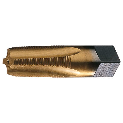 3/4-14 NPTF 5 Flute Taper Pipe HSS Medium Hook Taper Pipe Tap- Bright - Exact Industrial Supply