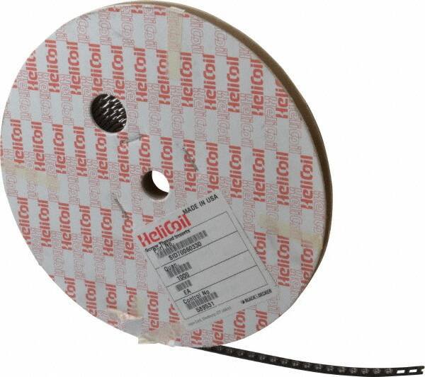 Heli-Coil - #8-32 UNC, 0.164" OAL, Free Running Helical Insert - 3-1/2 Free Coils, Tanged, 304 Stainless Steel, 1D Insert Length - Eagle Tool & Supply