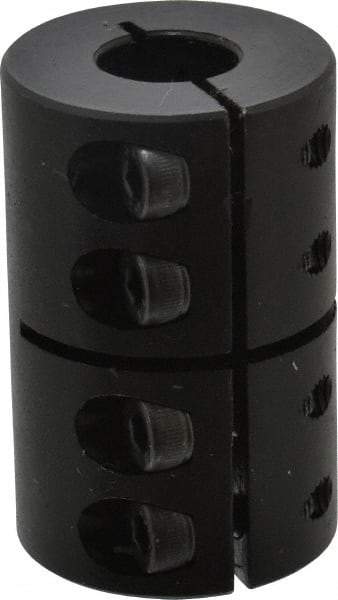 Climax Metal Products - 12mm Inside x 29mm Outside Diam, Metric One Piece Clamping Rigid Coupling - 45mm Long - Eagle Tool & Supply