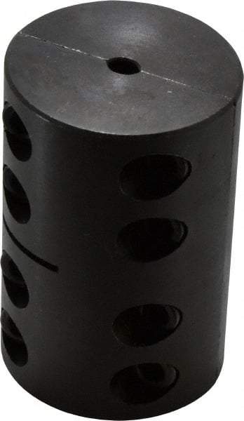 Climax Metal Products - 1/4" Inside x 1-3/4" Outside Diam, Machinable Rigid Coupling - No Keyway - 2-5/8" Long - Eagle Tool & Supply