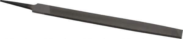 Value Collection - 10" Long, Smooth Cut, Mill American-Pattern File - Single Cut, 11/64" Overall Thickness, Tang - Eagle Tool & Supply